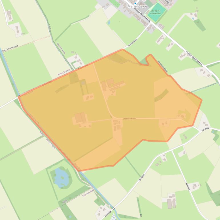 Kaart van postcodegebied 7263TG.