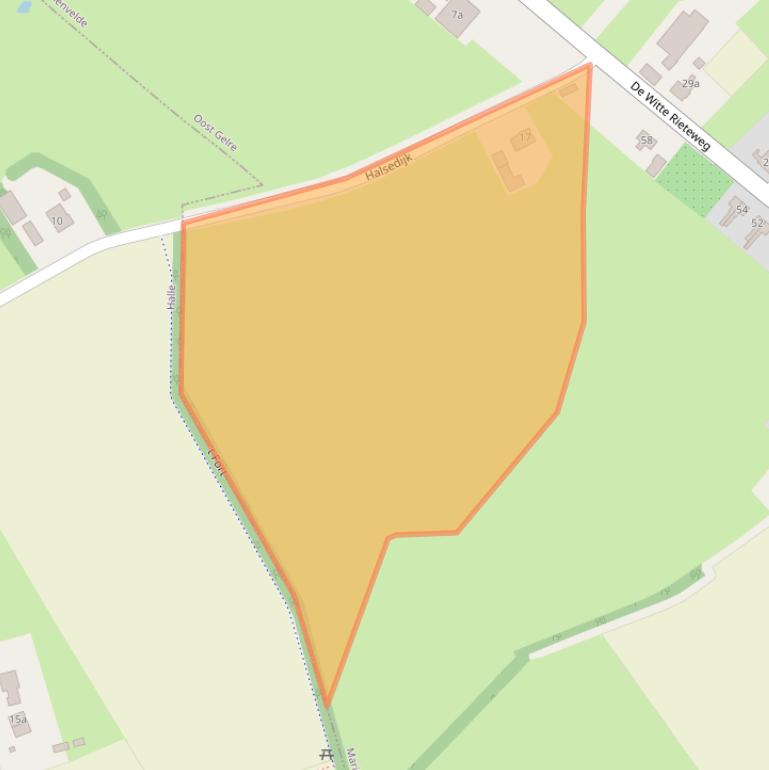 Kaart van postcodegebied 7263TJ.