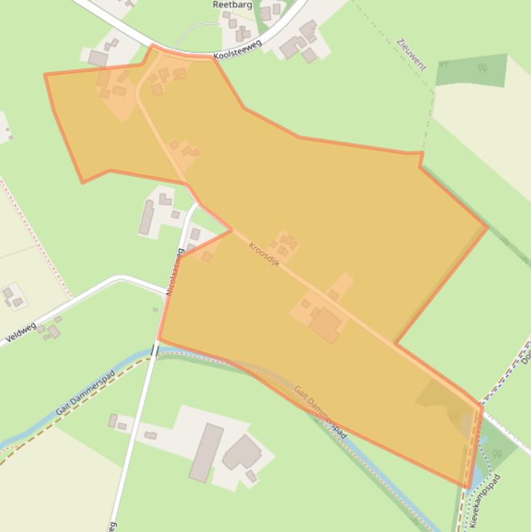 Kaart van postcodegebied 7263TK.