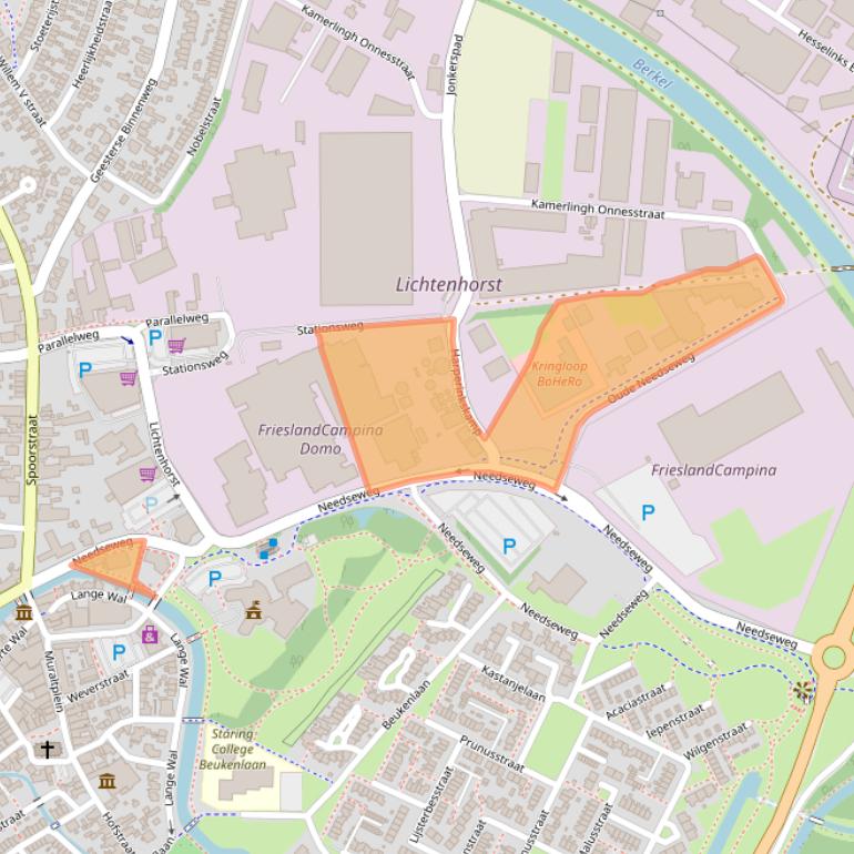 Kaart van postcodegebied 7271AD.