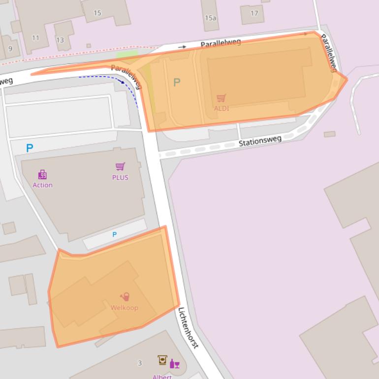 Kaart van postcodegebied 7271AG.