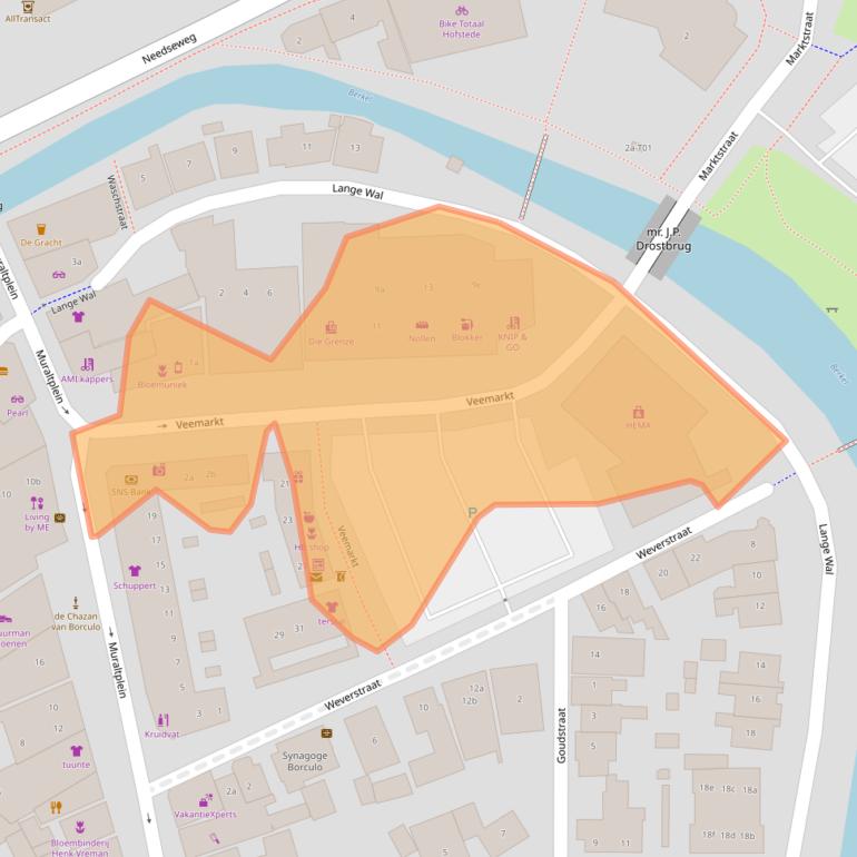 Kaart van postcodegebied 7271AH.