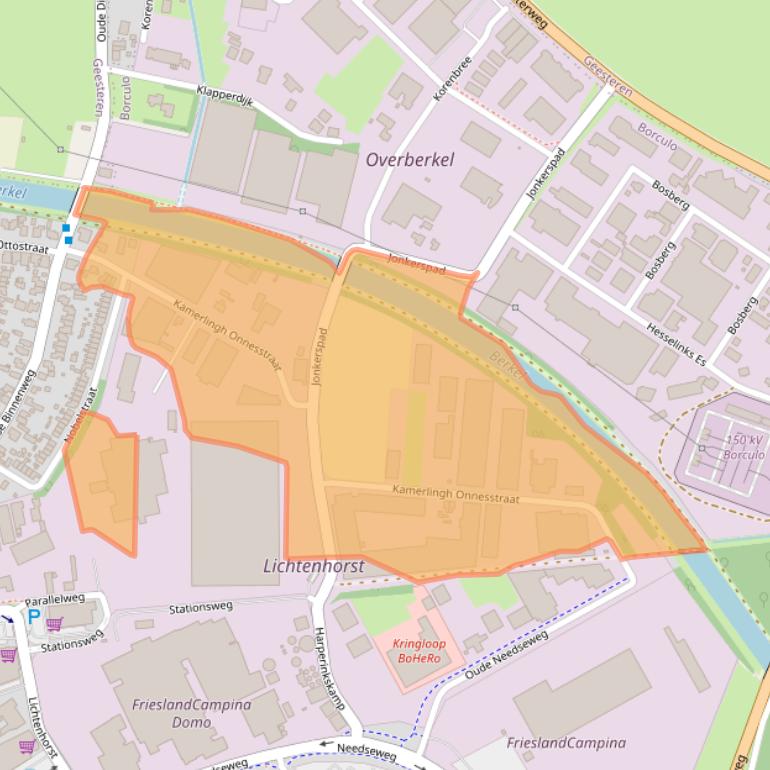 Kaart van postcodegebied 7271AZ.