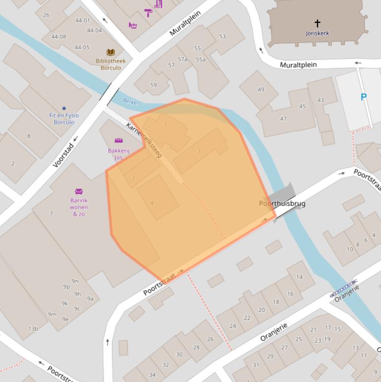 Kaart van postcodegebied 7271BG.