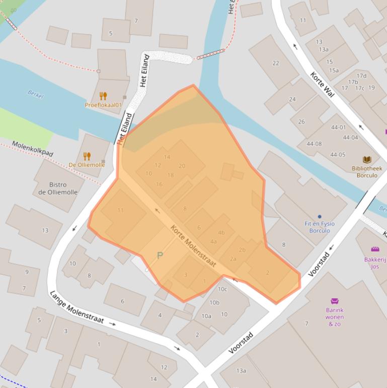 Kaart van postcodegebied 7271BH.