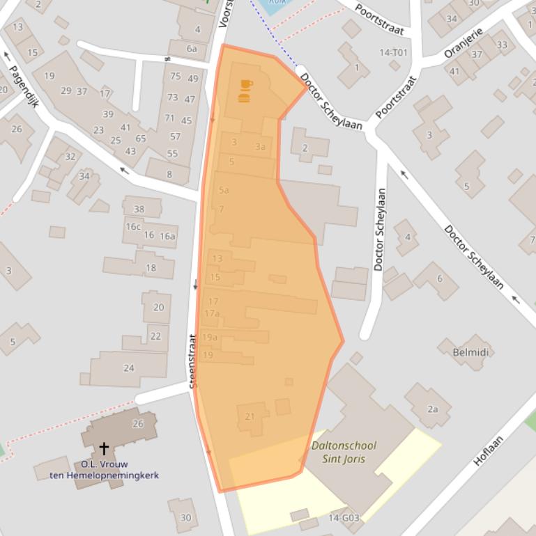 Kaart van postcodegebied 7271BN.