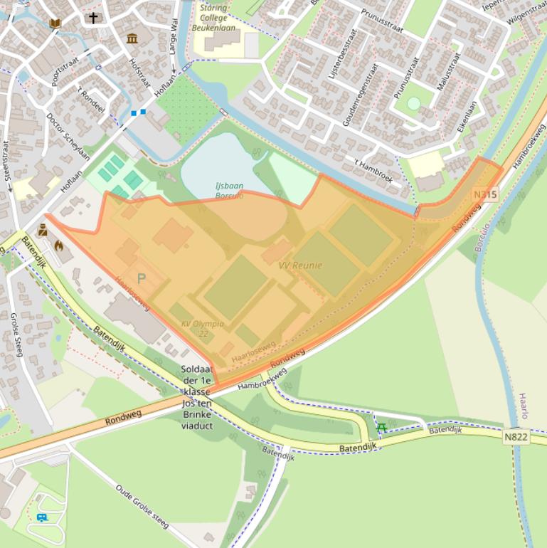 Kaart van postcodegebied 7271BV.