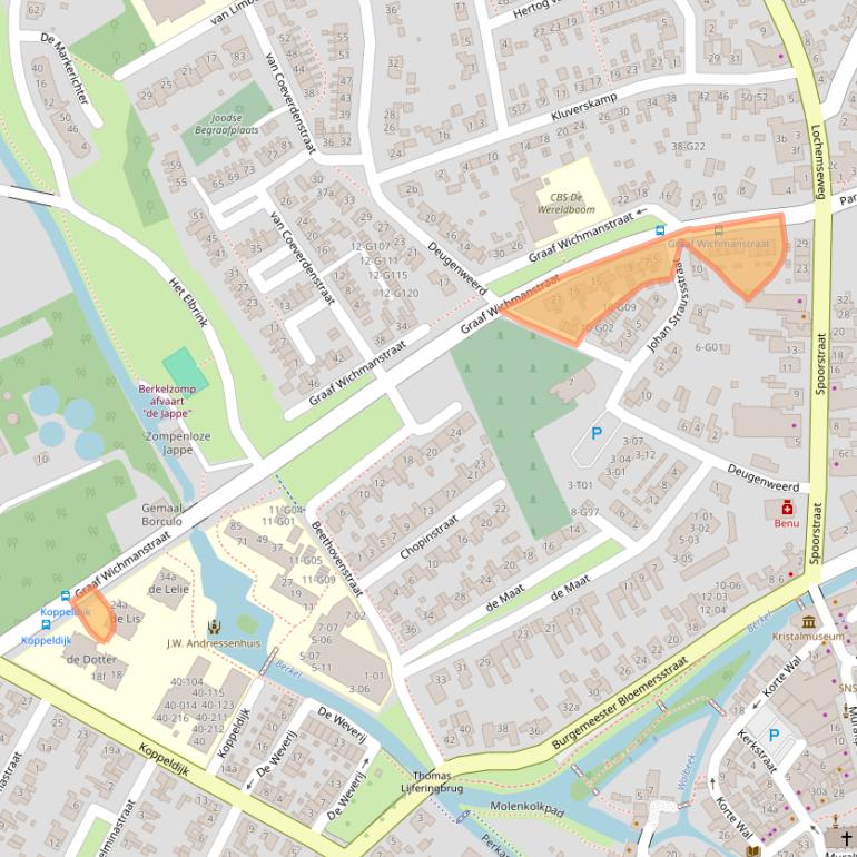 Kaart van postcodegebied 7271CC.