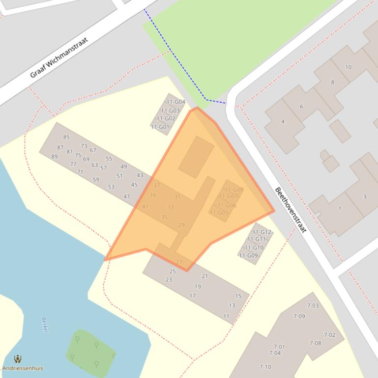 Kaart van postcodegebied 7271CH.