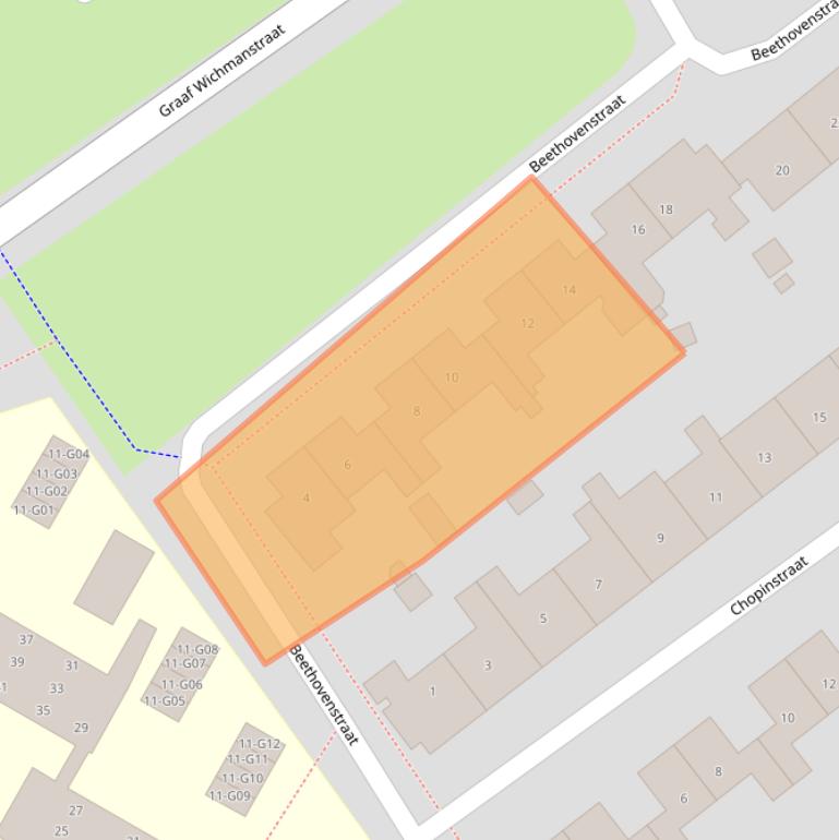 Kaart van postcodegebied 7271CL.