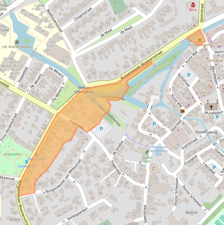 Kaart van postcodegebied 7271DA.