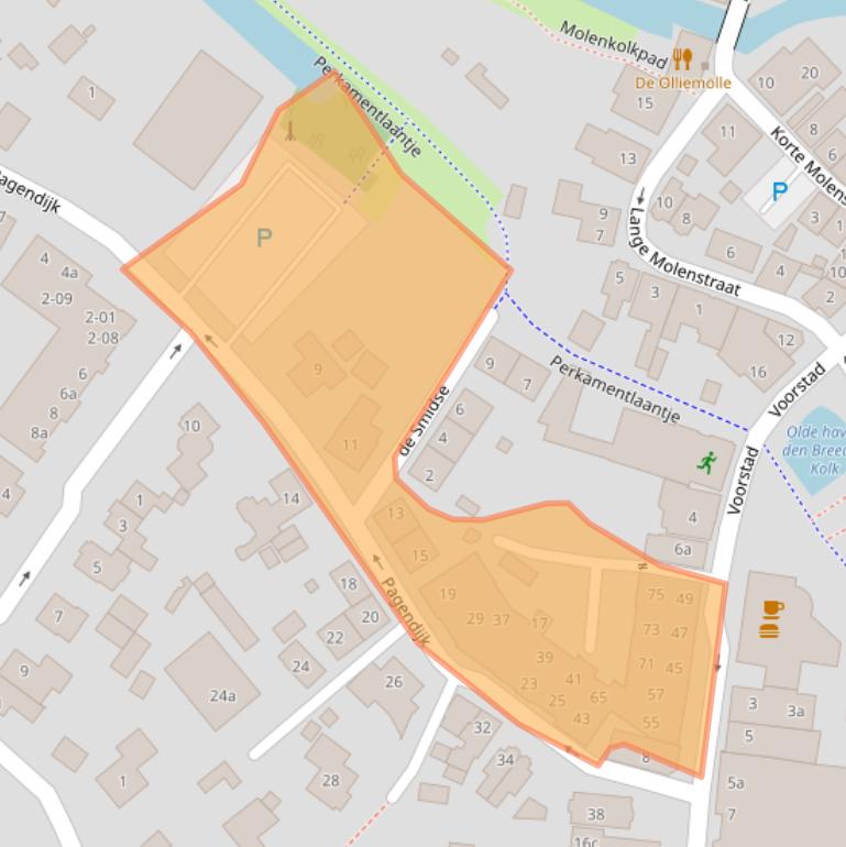 Kaart van postcodegebied 7271DG.