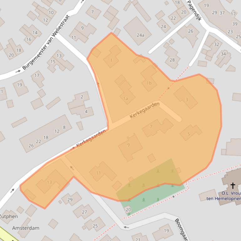 Kaart van postcodegebied 7271DL.