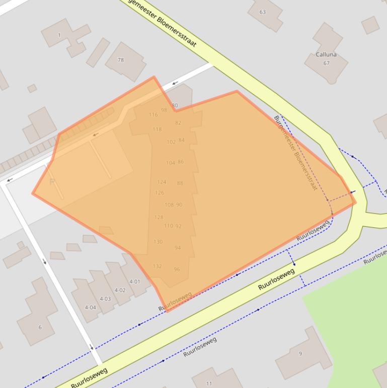 Kaart van postcodegebied 7271DV.