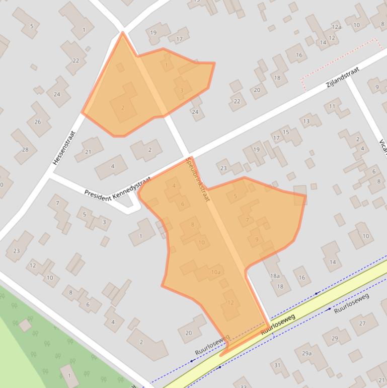 Kaart van postcodegebied 7271EE.