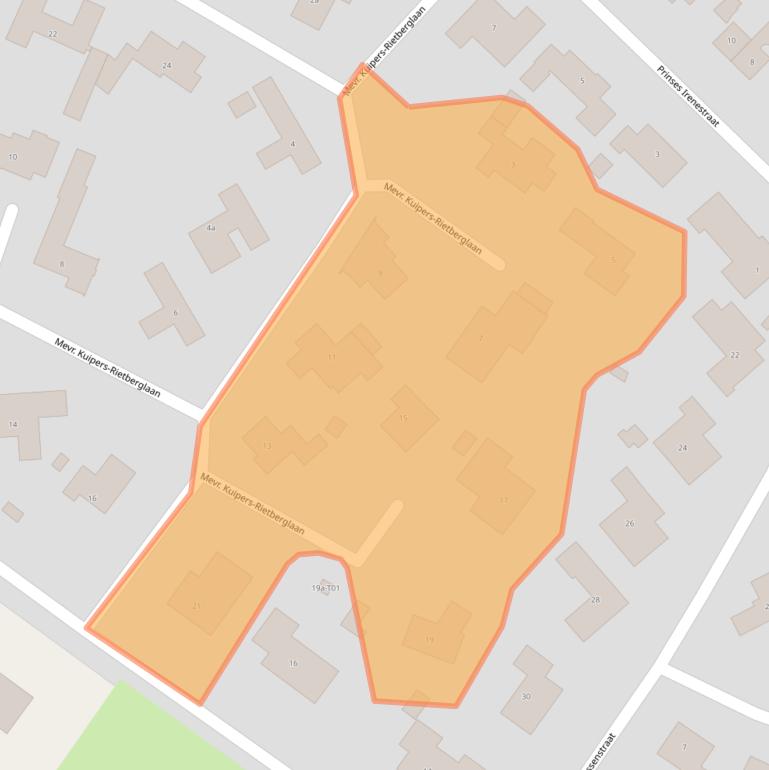 Kaart van postcodegebied 7271EJ.