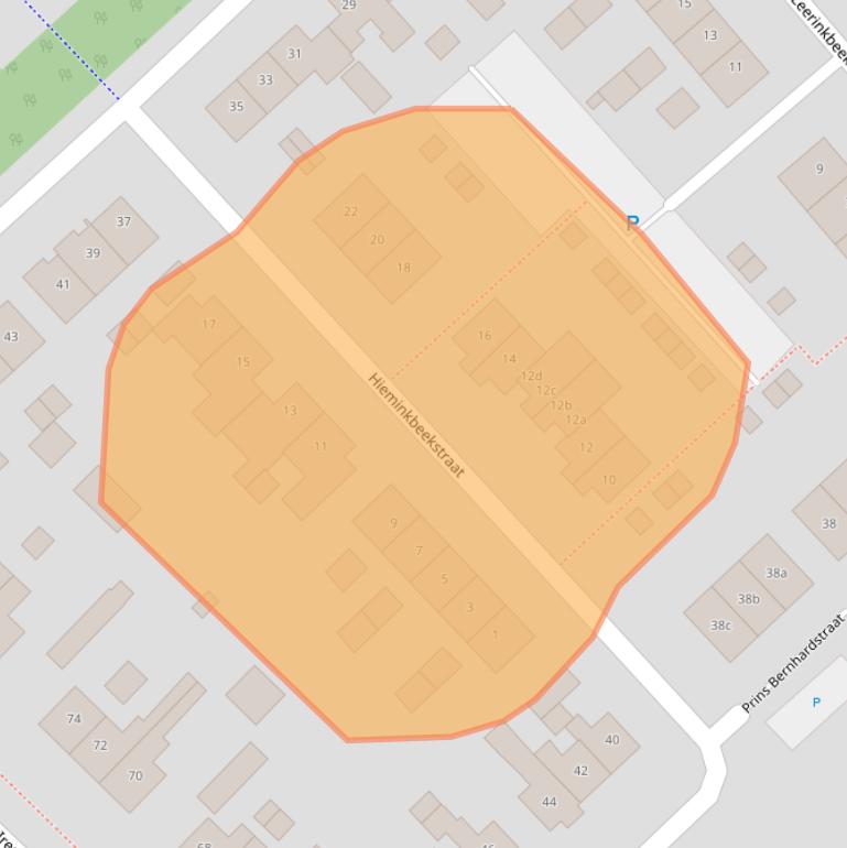 Kaart van postcodegebied 7271ER.