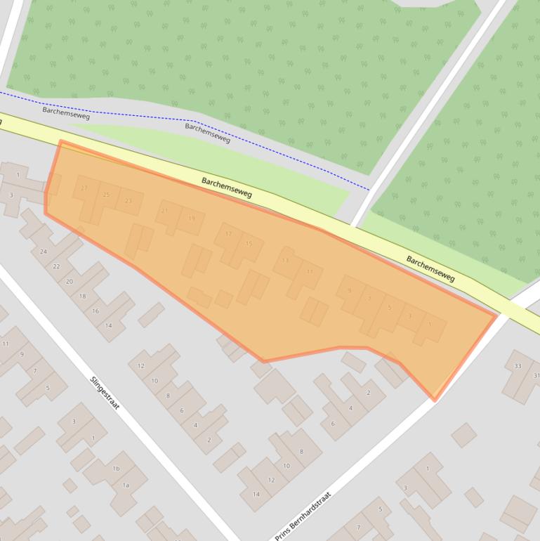 Kaart van postcodegebied 7271EW.