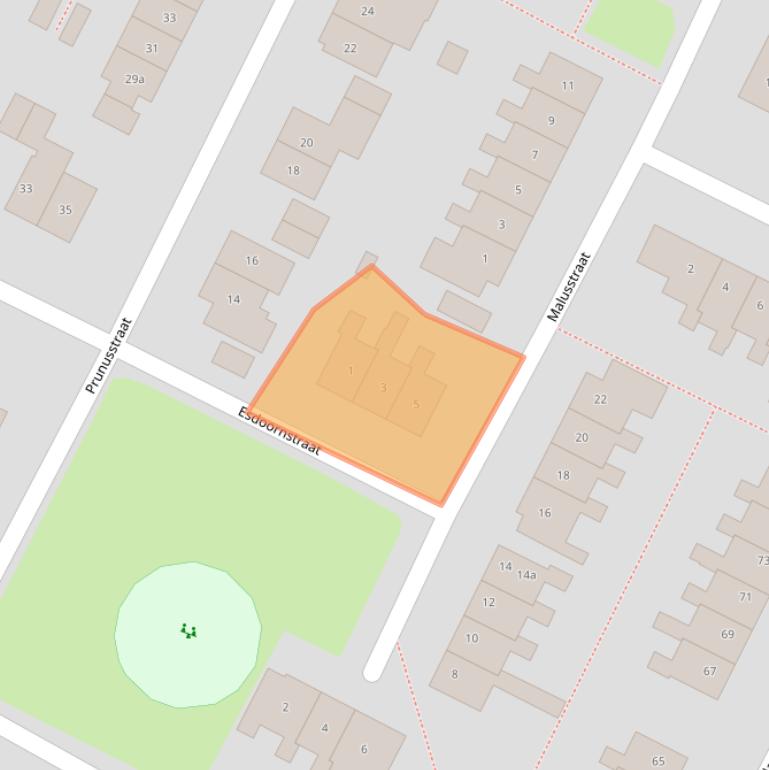 Kaart van postcodegebied 7271HS.