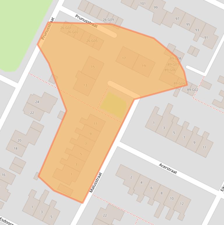 Kaart van postcodegebied 7271HT.