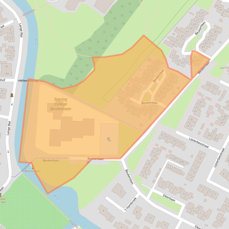 Kaart van postcodegebied 7271JK.