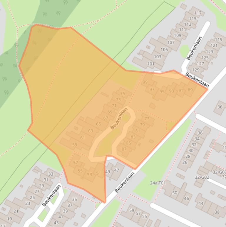 Kaart van postcodegebied 7271JL.