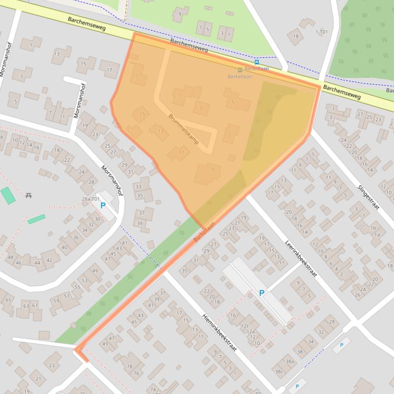 Kaart van postcodegebied 7271KG.