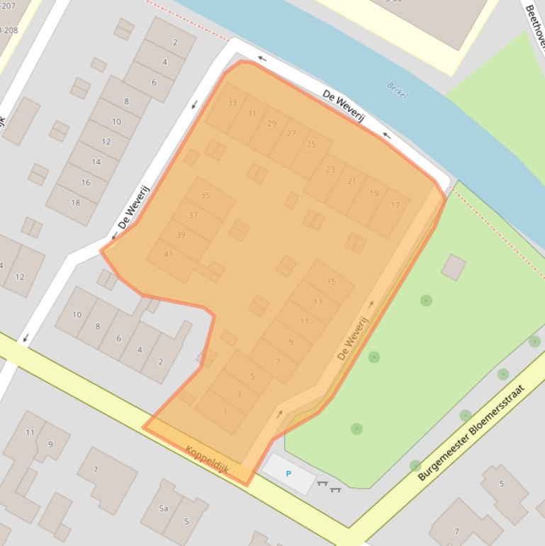 Kaart van postcodegebied 7271KH.