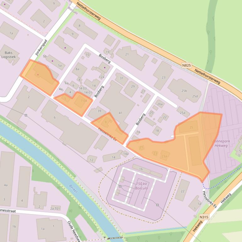 Kaart van postcodegebied 7271LB.