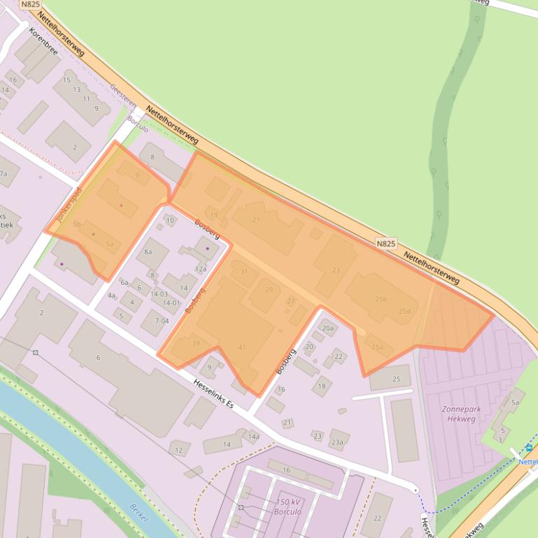 Kaart van postcodegebied 7271LE.