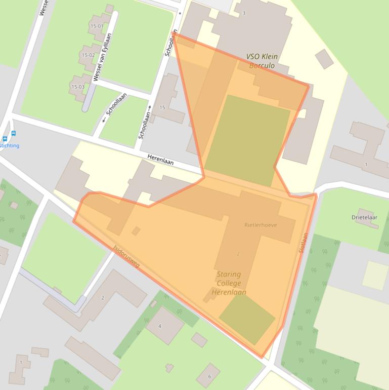 Kaart van postcodegebied 7271NR.