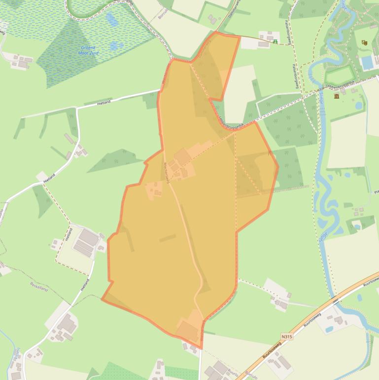 Kaart van postcodegebied 7271NZ.