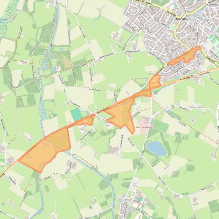 Kaart van postcodegebied 7271RS.