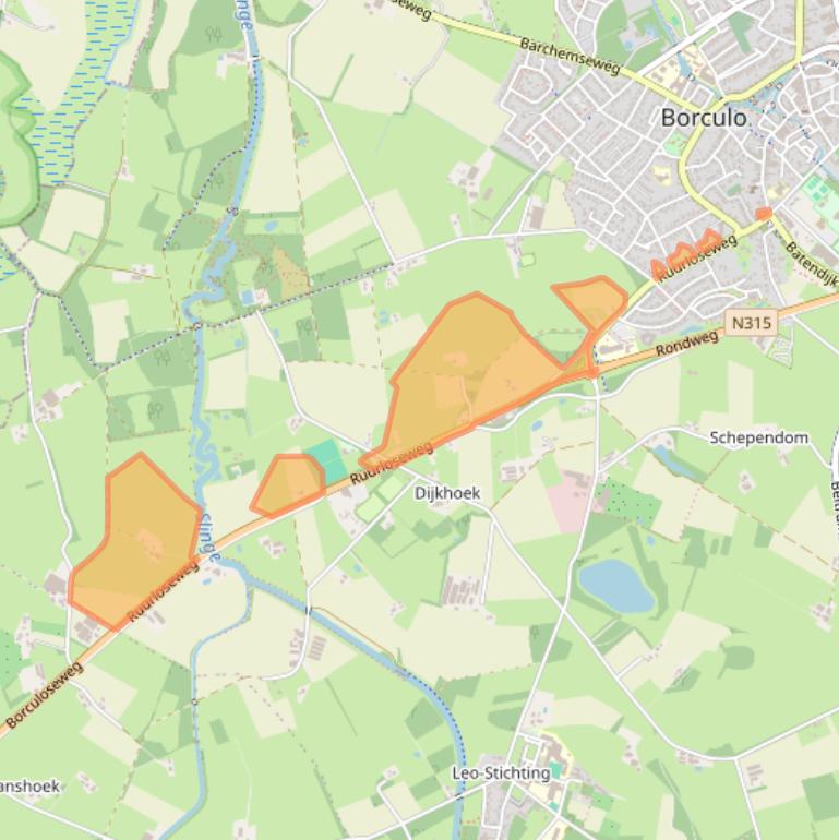 Kaart van postcodegebied 7271RT.