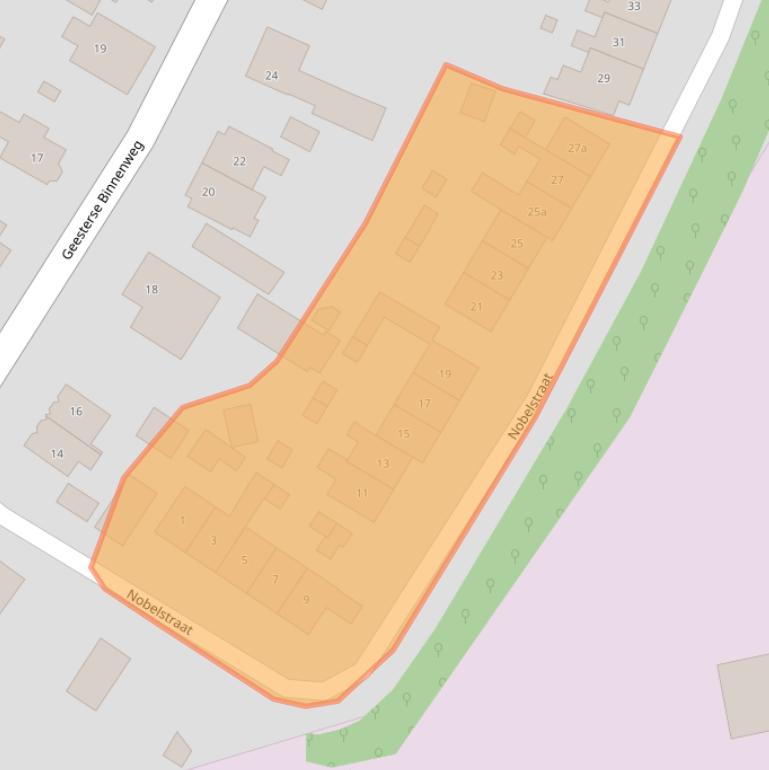 Kaart van postcodegebied 7271VC.