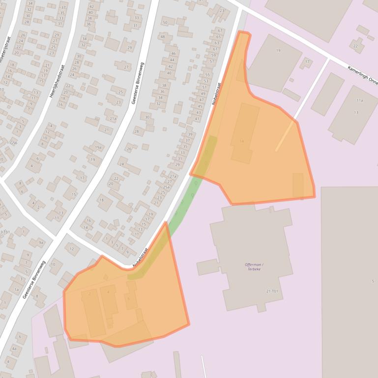 Kaart van postcodegebied 7271VE.