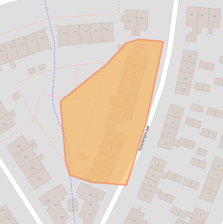 Kaart van postcodegebied 7271VJ.