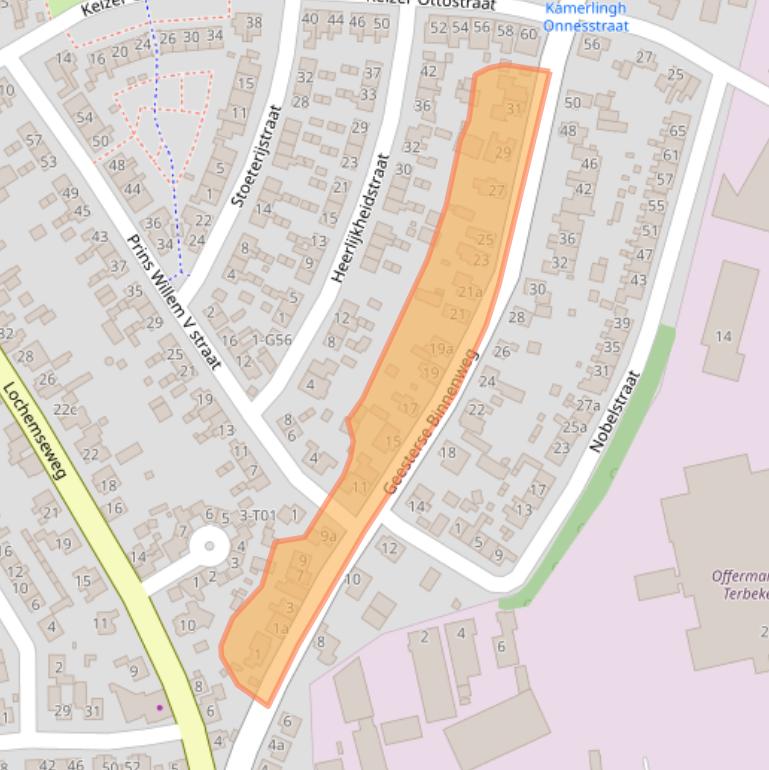 Kaart van postcodegebied 7271VV.