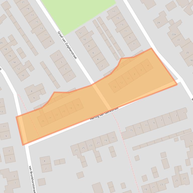 Kaart van postcodegebied 7271XB.