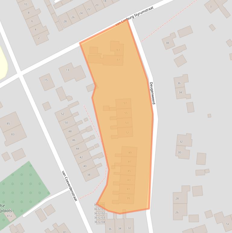 Kaart van postcodegebied 7271XS.