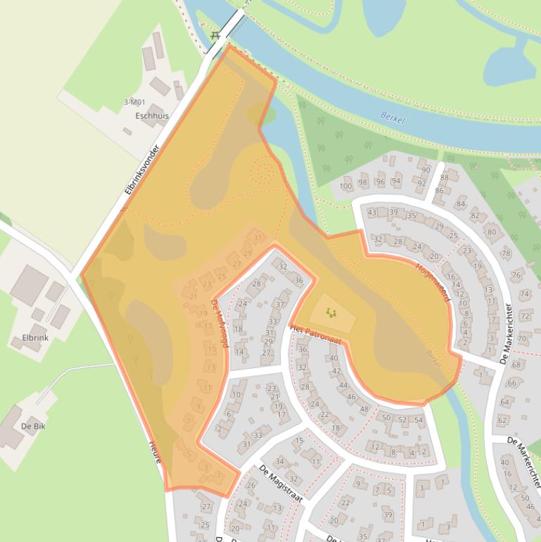 Kaart van postcodegebied 7271ZP.