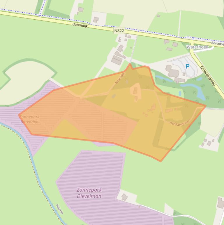 Kaart van postcodegebied 7273PC.