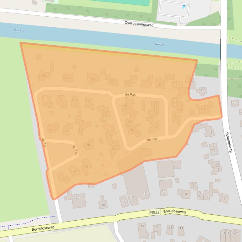 Kaart van postcodegebied 7273RG.