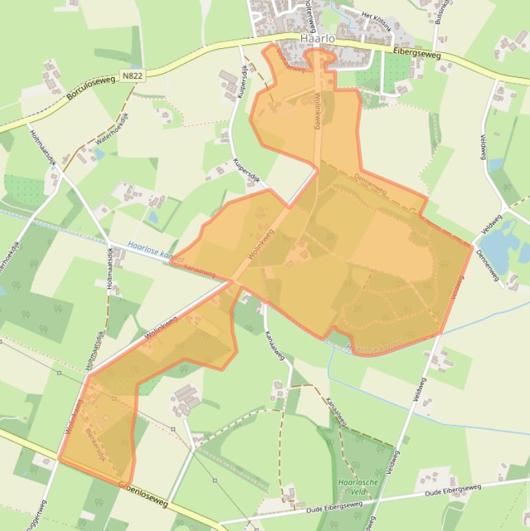 Kaart van postcodegebied 7273SL.