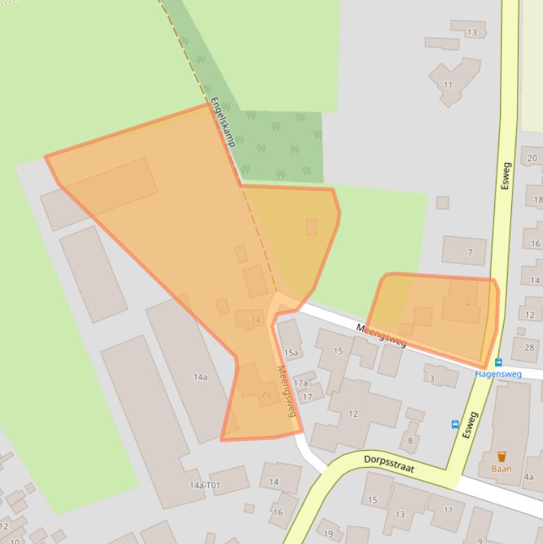 Kaart van postcodegebied 7274AJ.