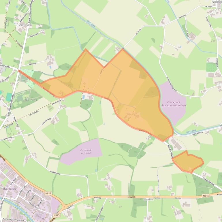 Kaart van postcodegebied 7274DJ.