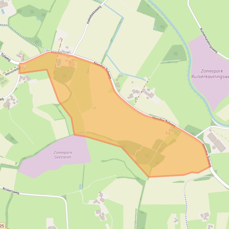 Kaart van postcodegebied 7274DK.