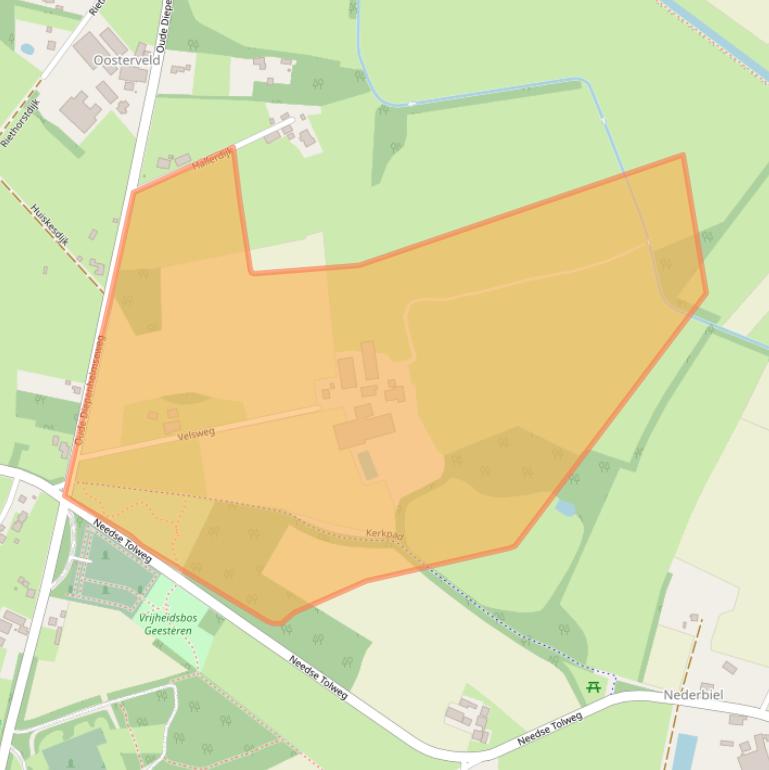 Kaart van postcodegebied 7274DM.