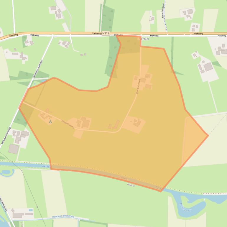 Kaart van postcodegebied 7274DR.