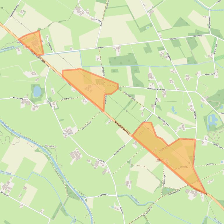 Kaart van postcodegebied 7274EB.